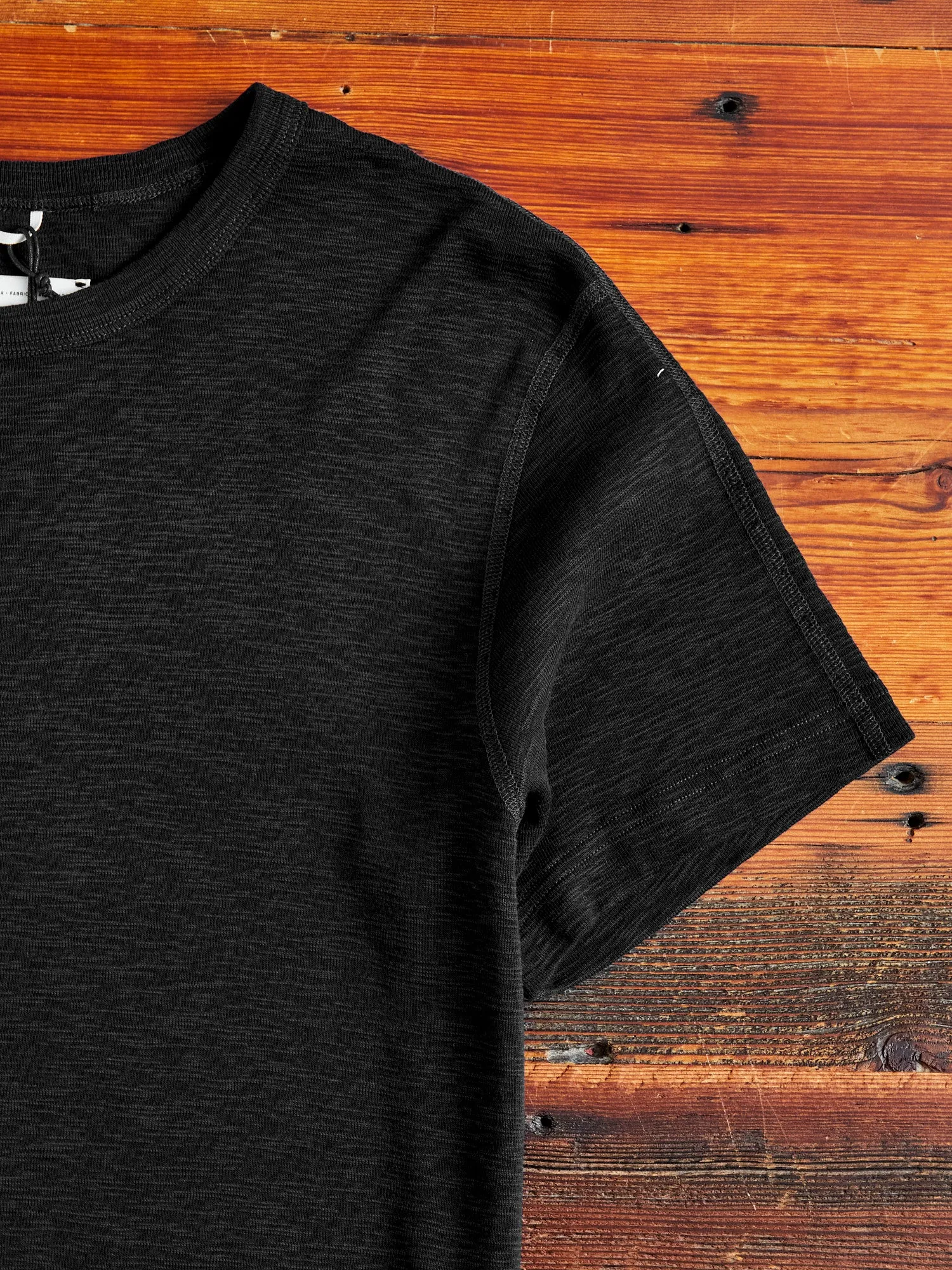 1x1 Slub T-Shirt in Black