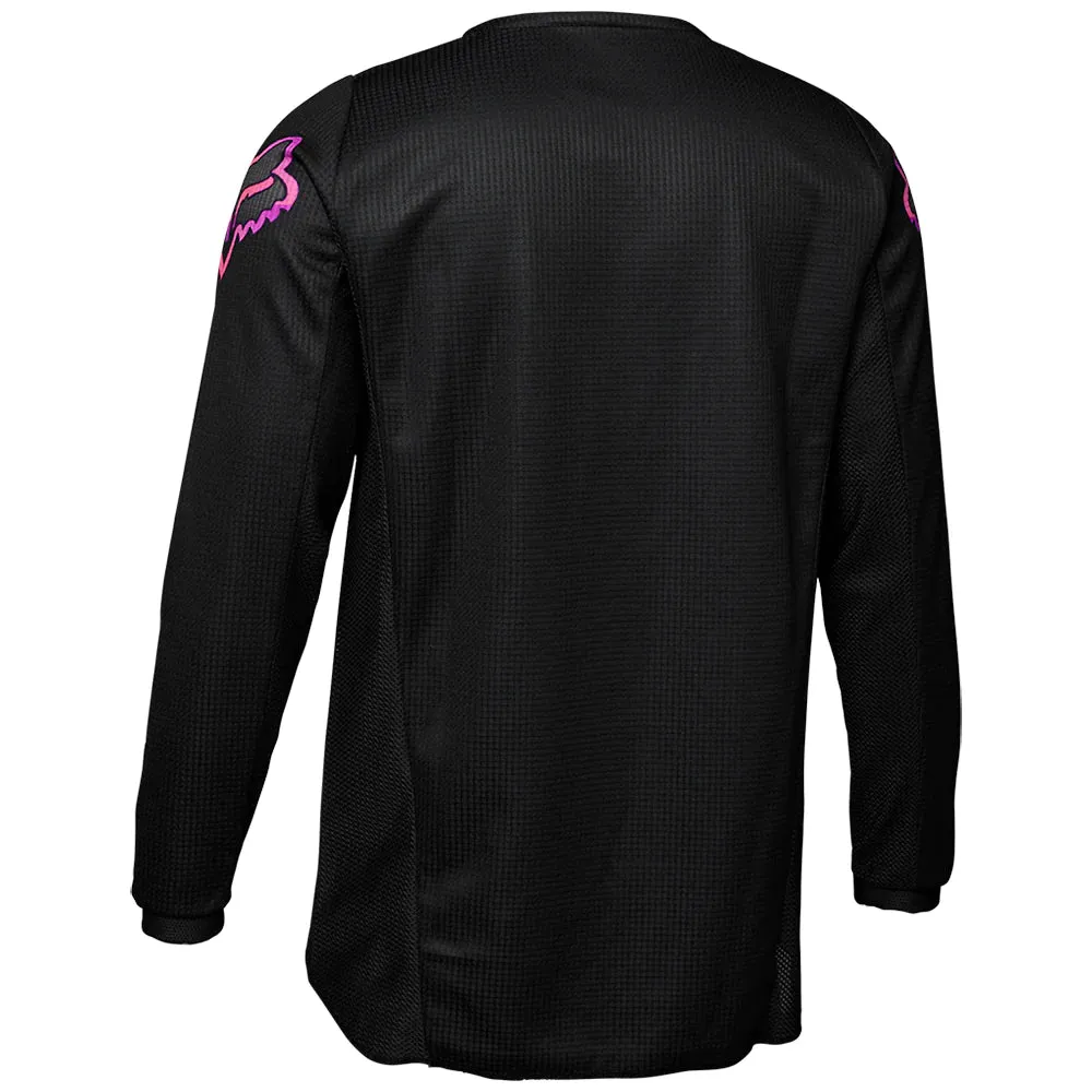24 FOX YOUTH GIRLS' BLACKOUT JERSEY [BLACK/BLACK] YXL