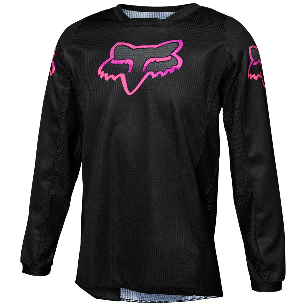 24 FOX YOUTH GIRLS' BLACKOUT JERSEY [BLACK/BLACK] YXL