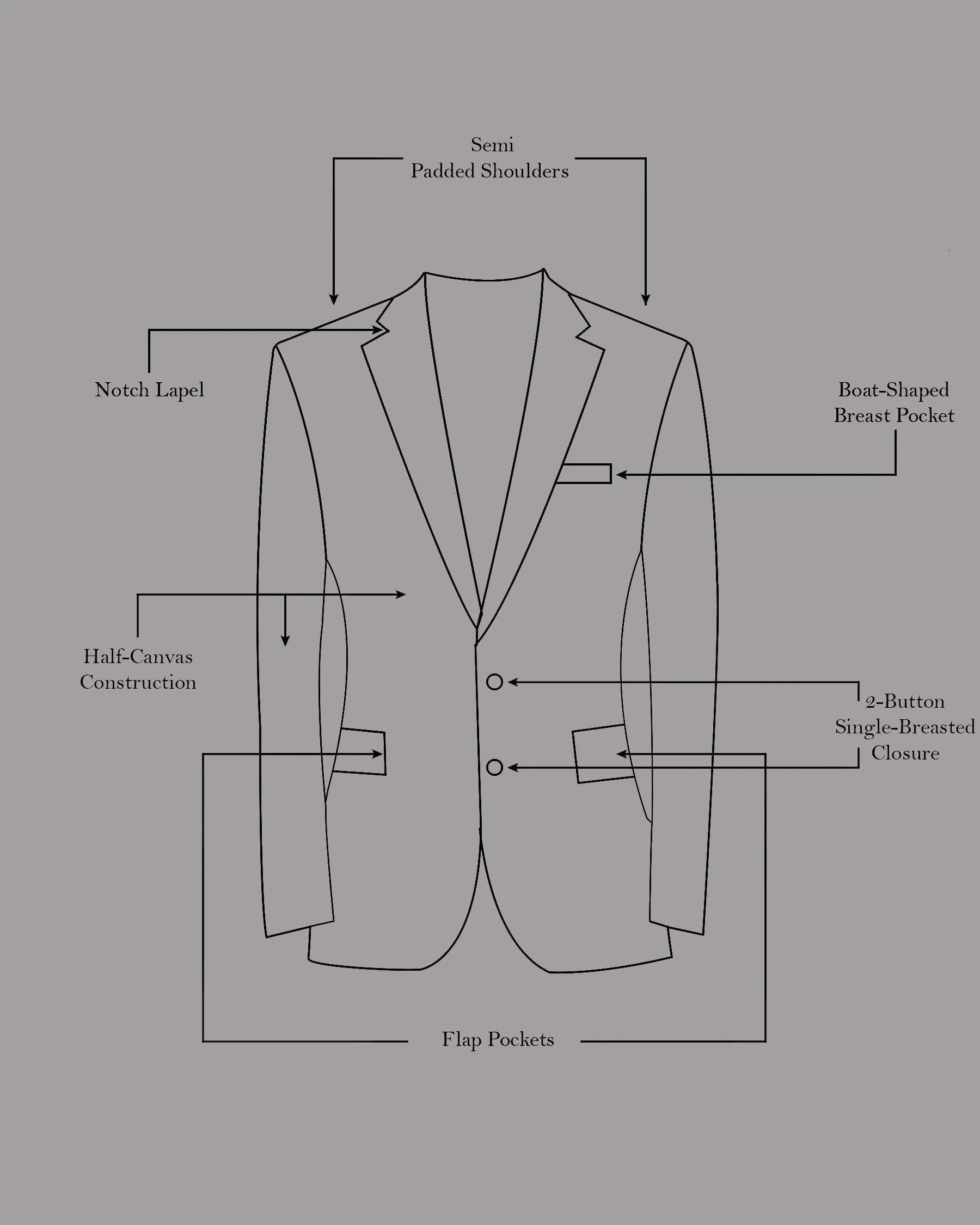 Abbey Gray Subtle Checkered Wool Rich Suit
