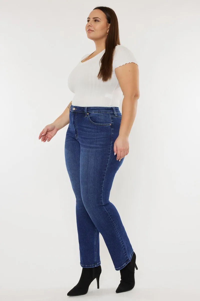 Alannah High Rise Slim Straight Leg Jeans (Plus Size)