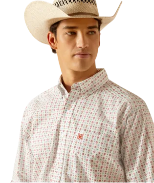 Ariat Men's Kade White Classic Fit Shirt 10048443