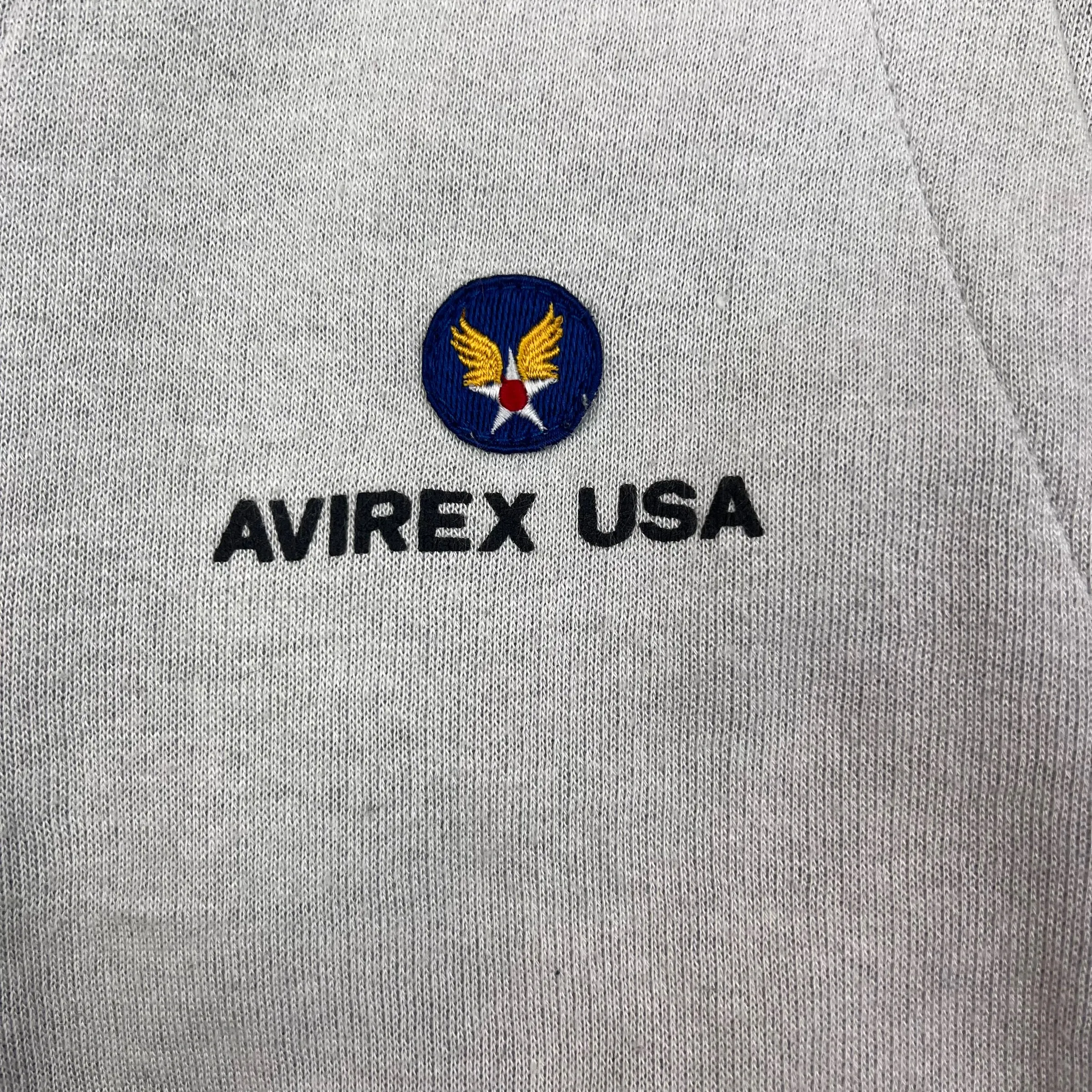 Avirex White & Grey Tracksuit Bottoms
