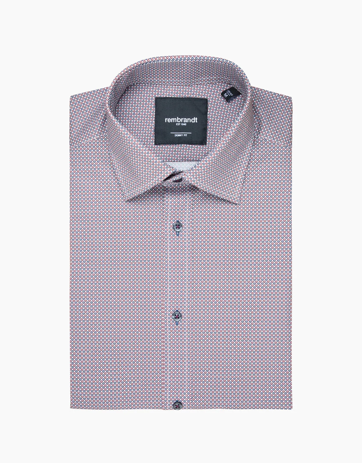 Banks Maroon & Navy Geo Print Shirt