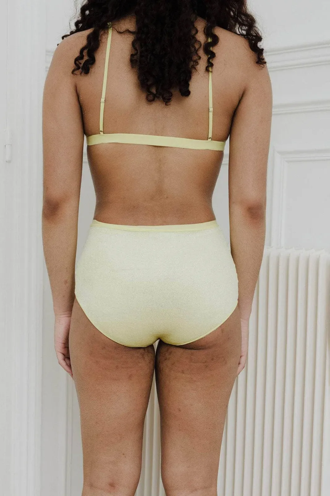 Baserange Highwaist Bell Pants In Lime