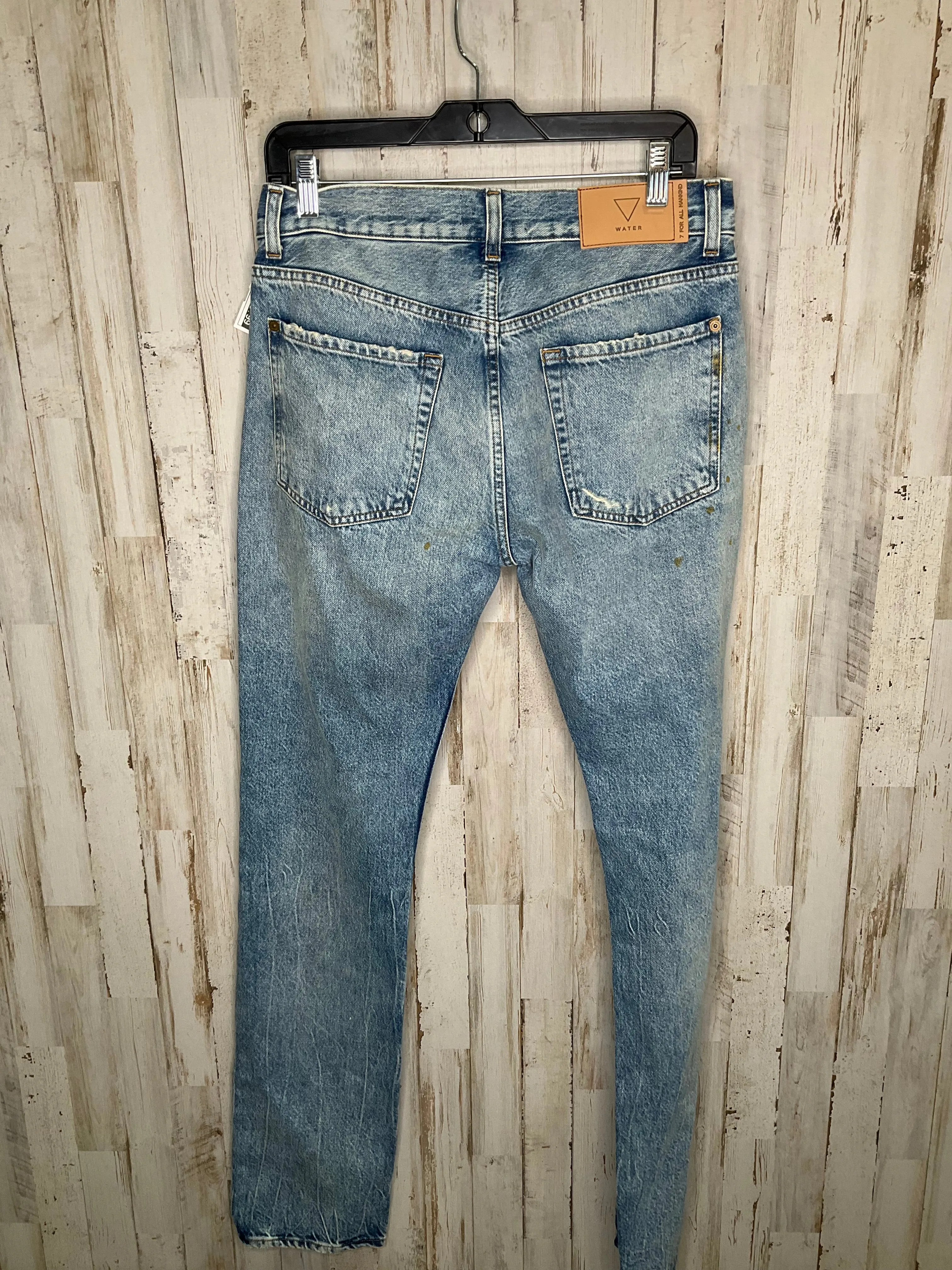 Blue Denim Jeans Straight 7 For All Mankind, Size 10