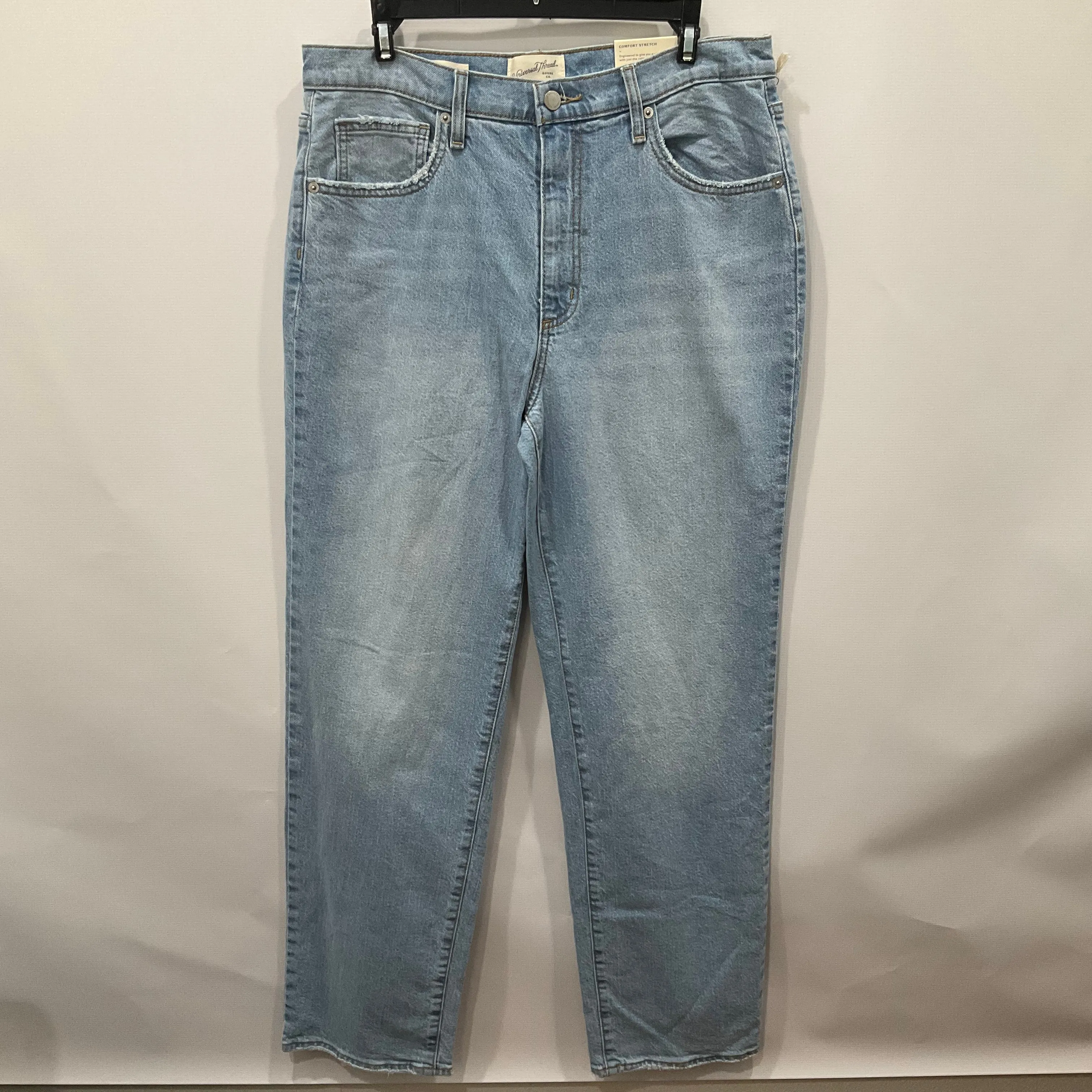 Blue Denim Jeans Straight Universal Thread, Size 12