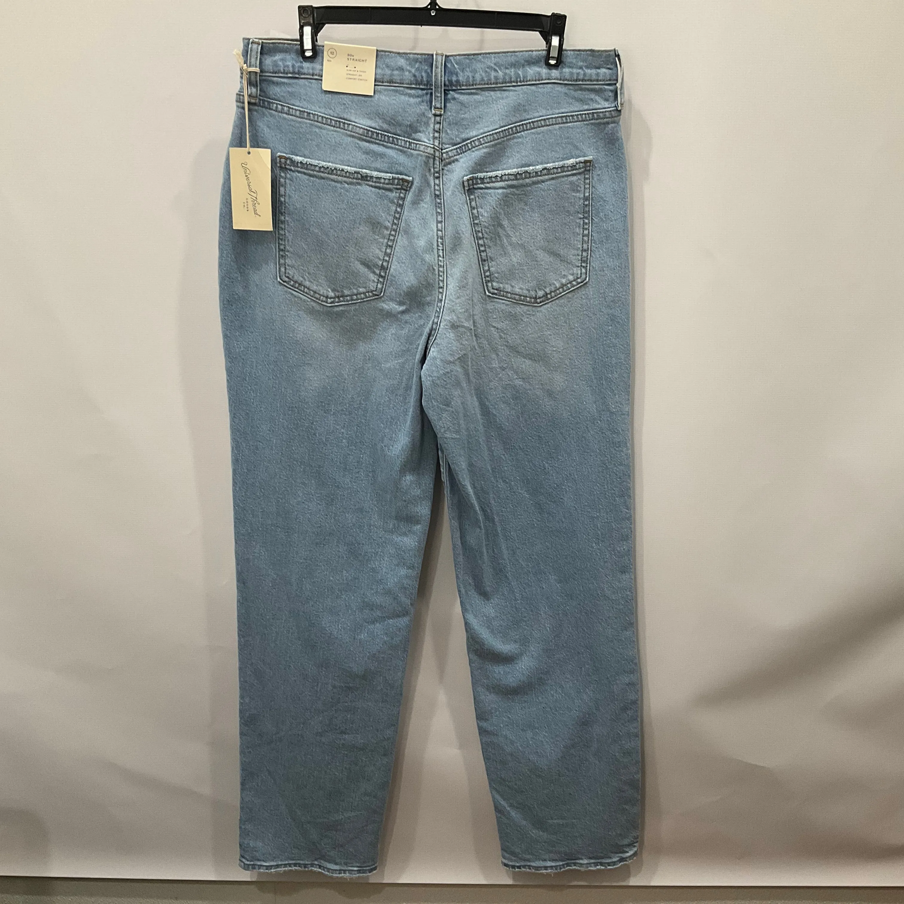 Blue Denim Jeans Straight Universal Thread, Size 12