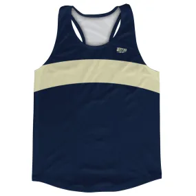 Blue Navy And Vegas Gold Running Track Tops Made In USA