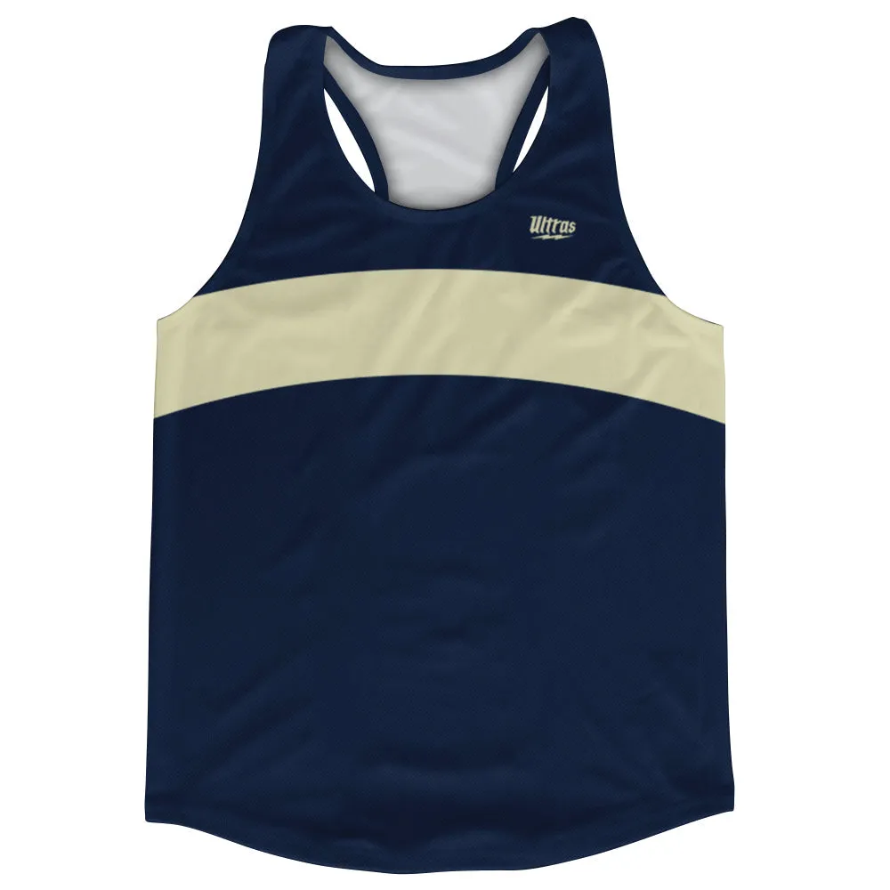 Blue Navy And Vegas Gold Running Track Tops Made In USA