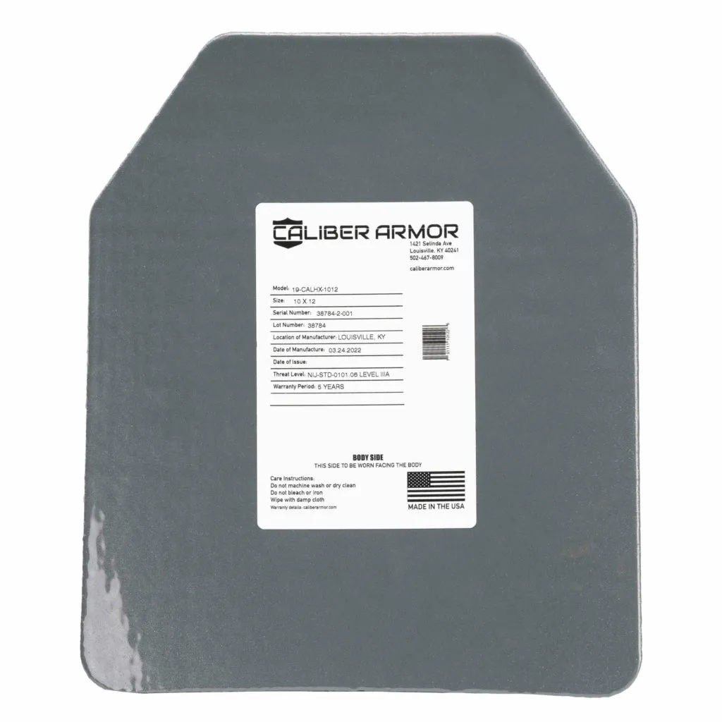 Caliber Armor CaliberHX IIIA Hard Armor Speed Plate