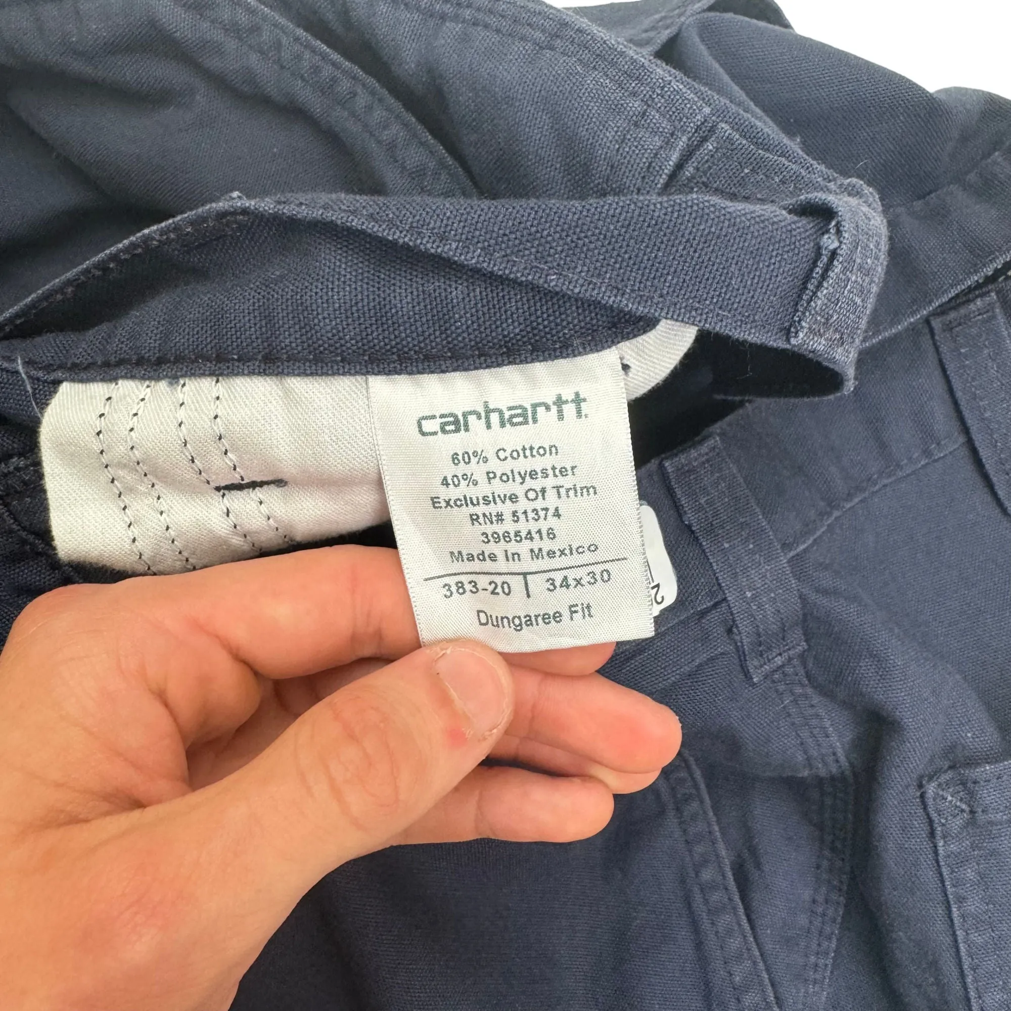 Carhartt Carpenter Workwear Trousers Dark Navy
