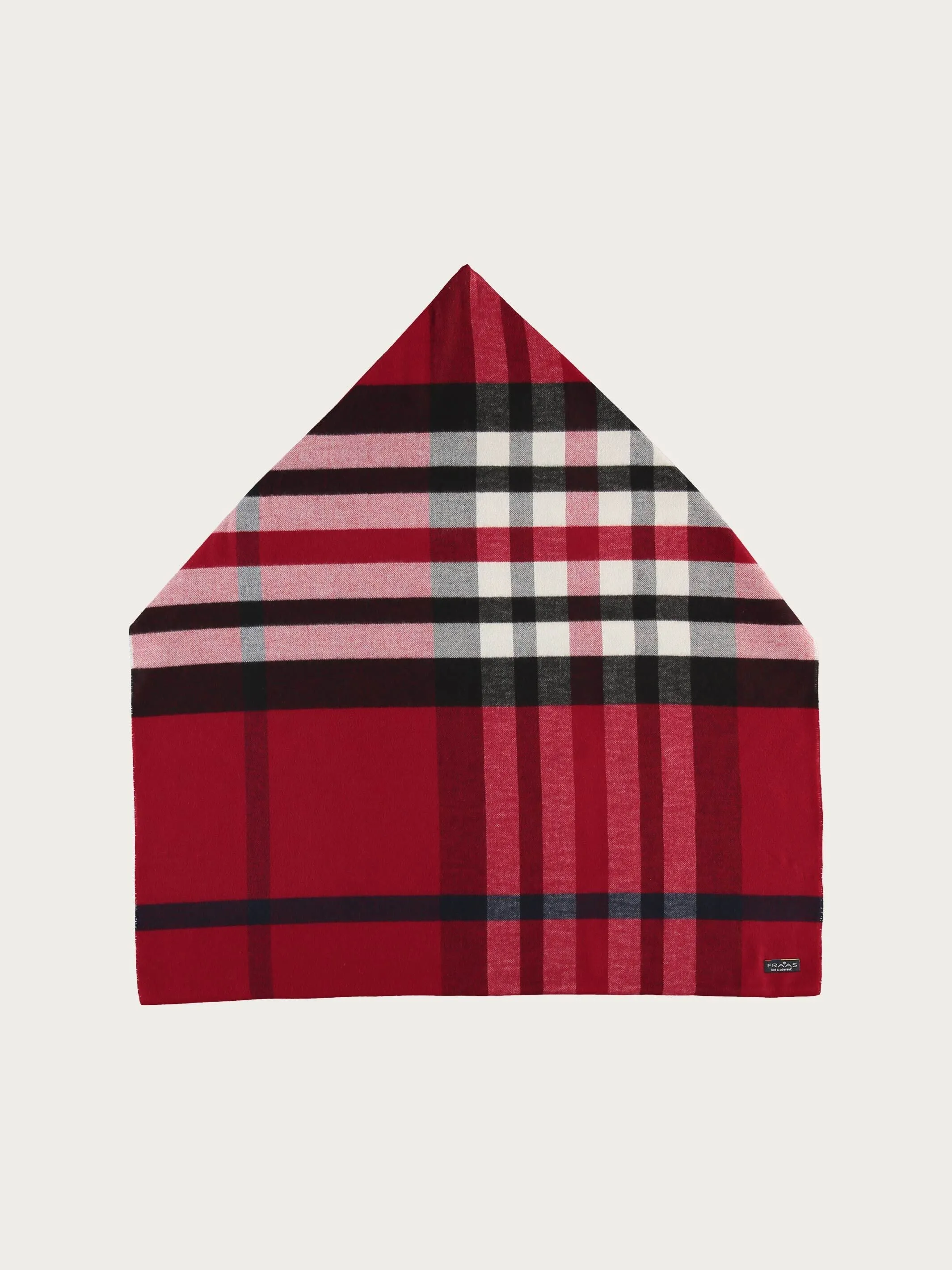Cashmink-Loop mit FRAAS Plaid Karo - Made in Germany