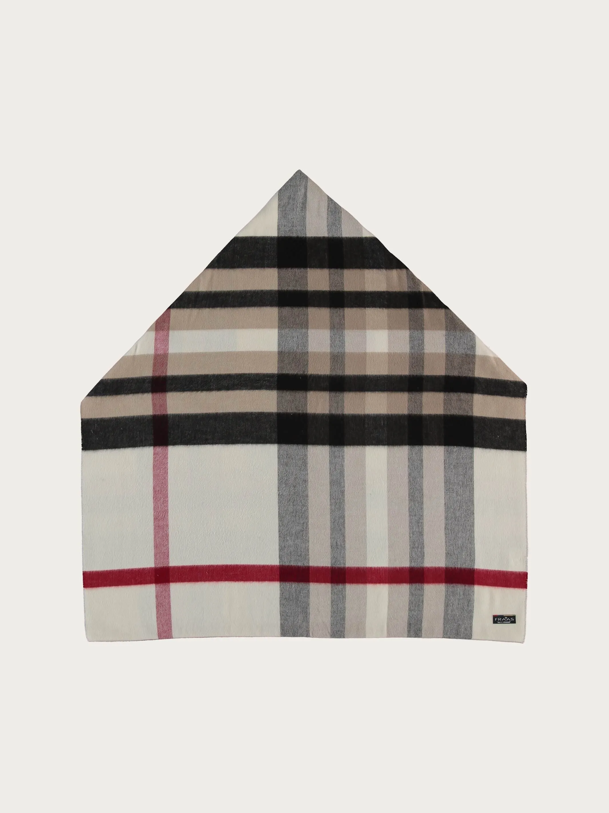 Cashmink-Loop mit FRAAS Plaid Karo - Made in Germany