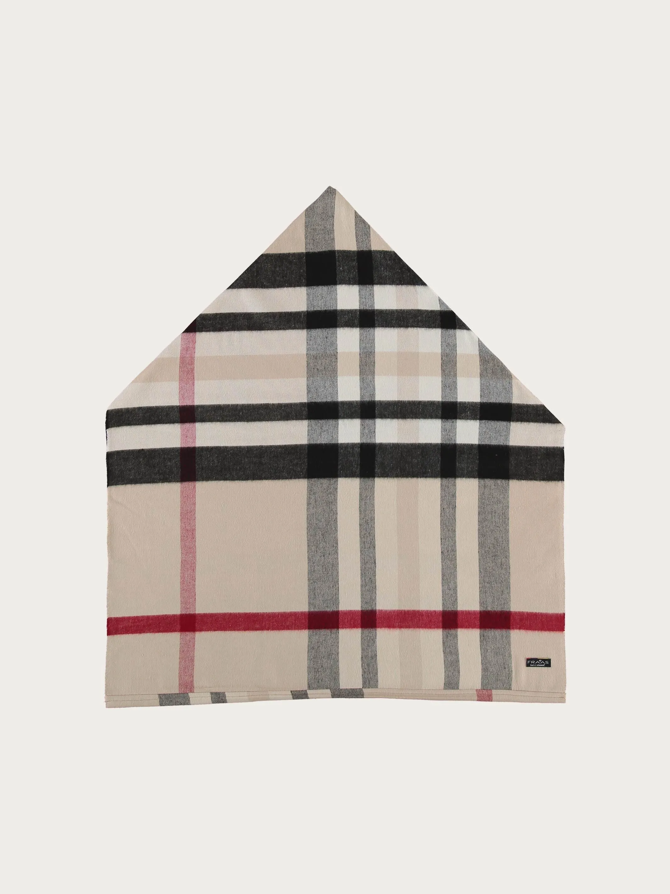 Cashmink-Loop mit FRAAS Plaid Karo - Made in Germany