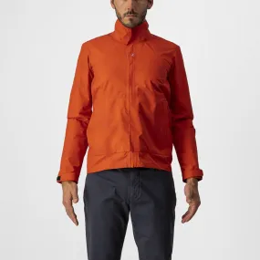 Castelli Mens Commuter Reflex Cycling Jacket - Fiery Red