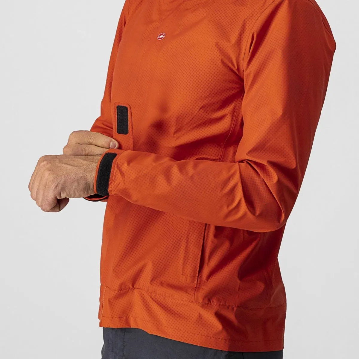 Castelli Mens Commuter Reflex Cycling Jacket - Fiery Red