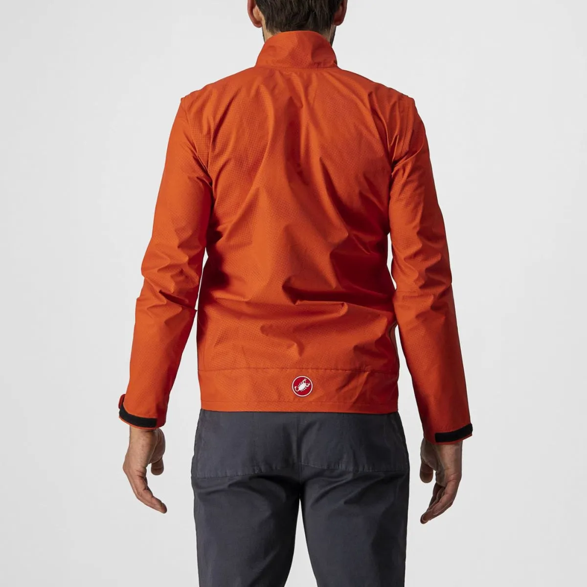Castelli Mens Commuter Reflex Cycling Jacket - Fiery Red
