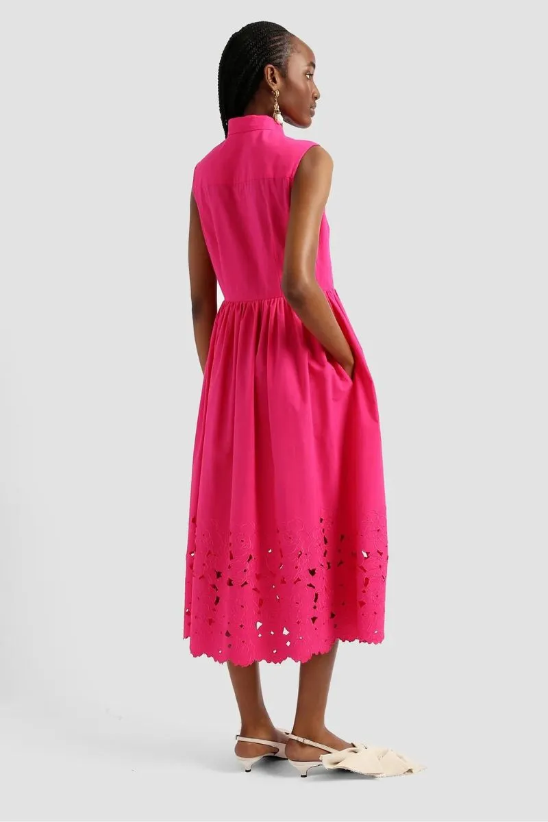 Cerise Shirt Dress