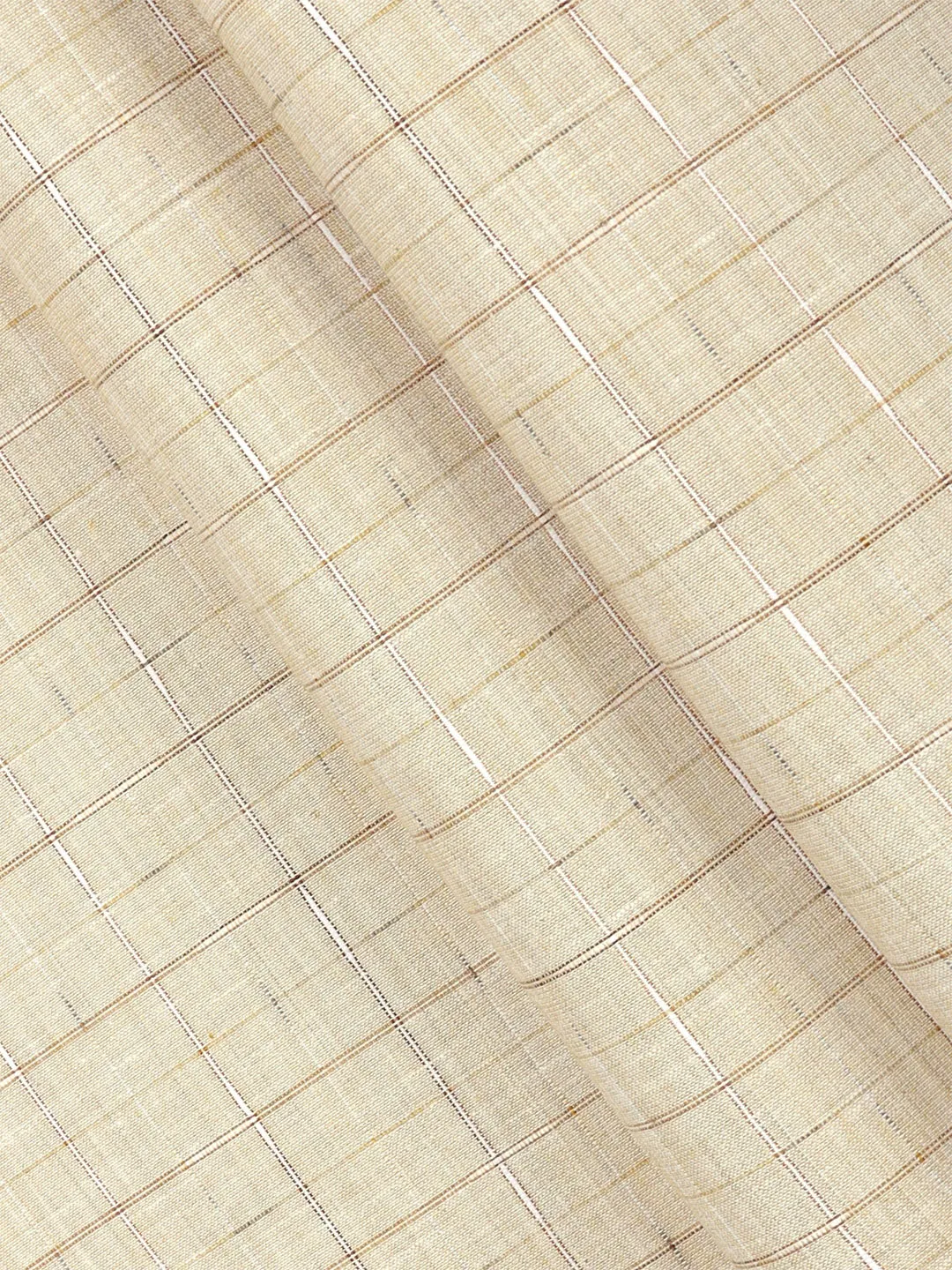 Cotton Sandal Checked Shirt Fabric Galaxy Art