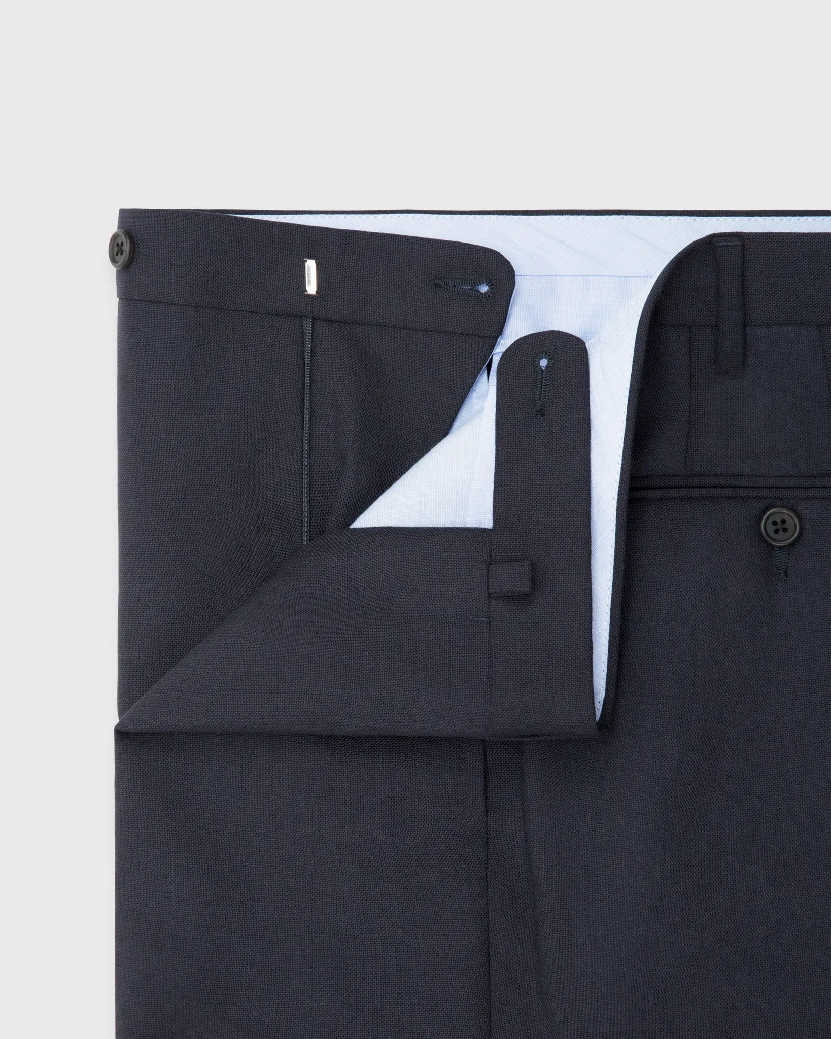 Dress Trouser in Navy High-Twist