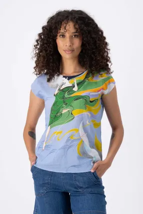 Faith Tee Skylight in Seersucker