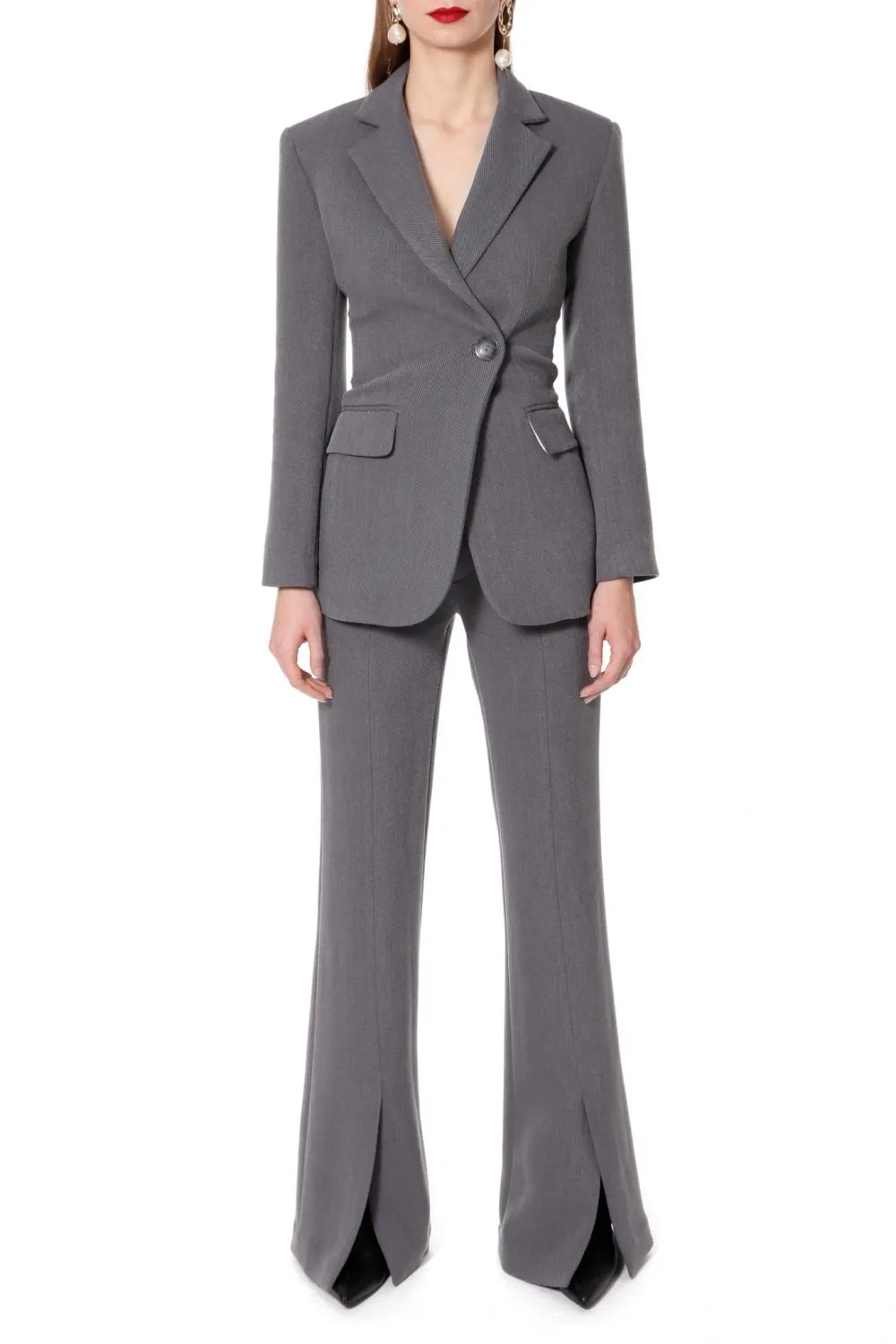 FLARED PANTS "MONICA" IN GREY