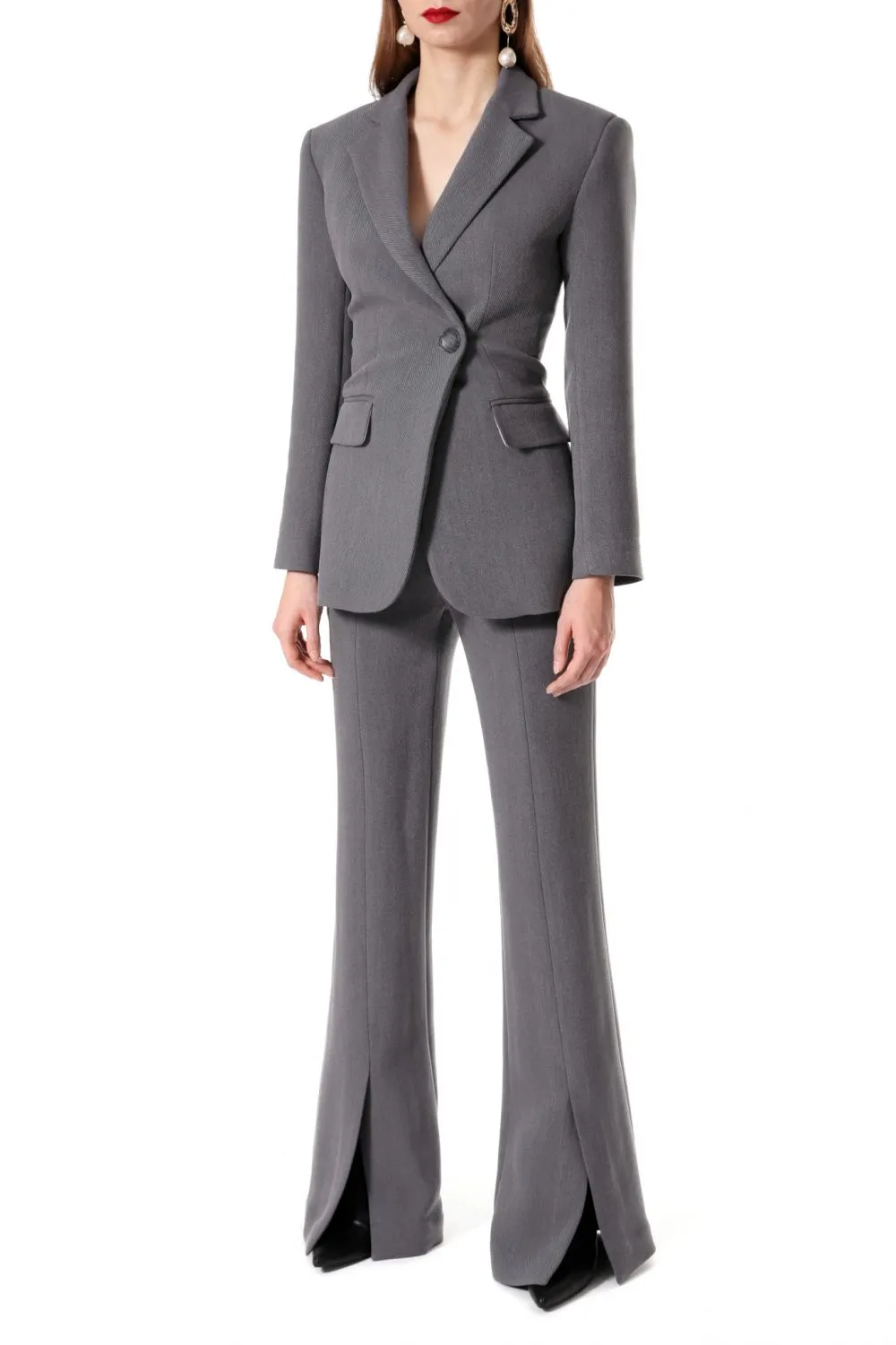 FLARED PANTS "MONICA" IN GREY