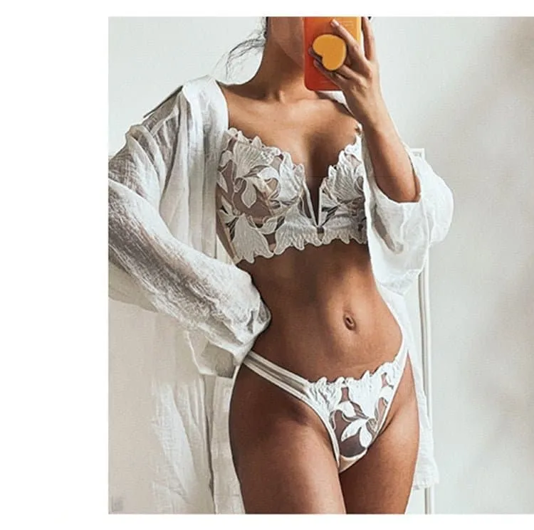 French Lace Bra and Panty Set