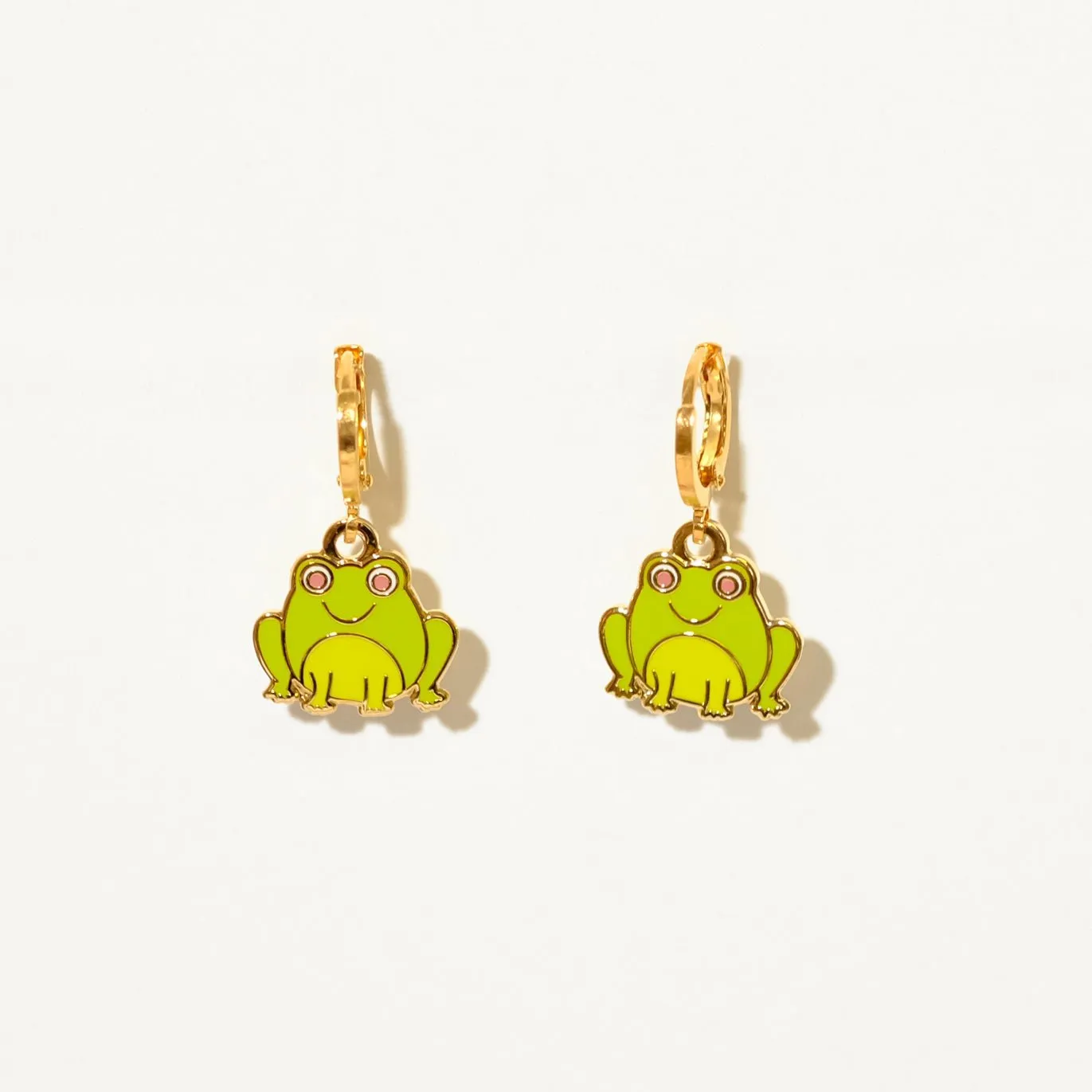Frog Huggie Hoop Earrings