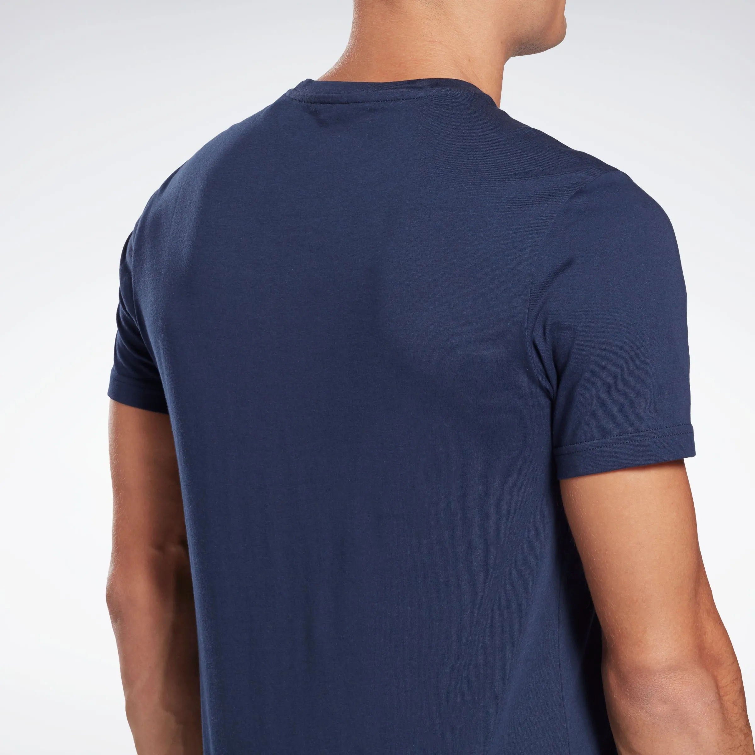 Graphic Series Linear Logo Tee Vector Navy/White
