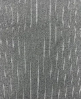 Grey Liberty Stripe - Yard Dyed Suiting - 1/2 metre