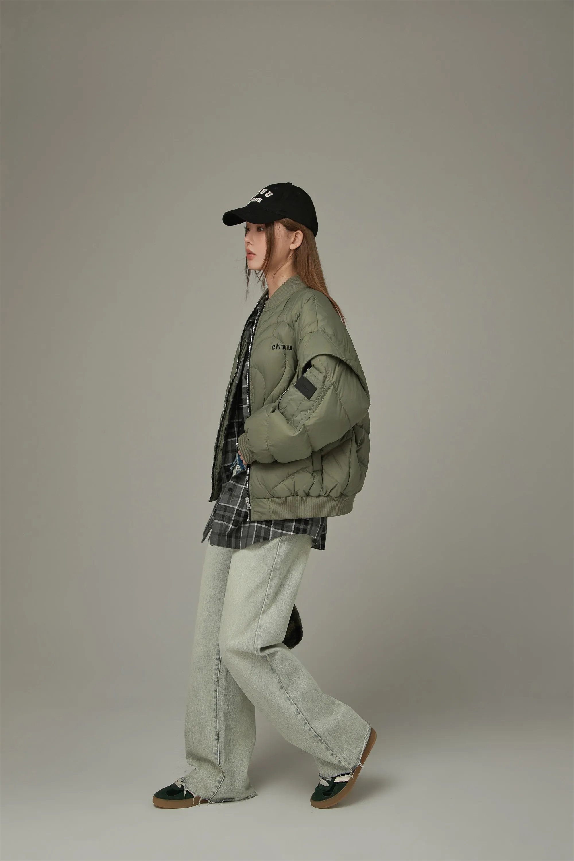 Heart Quilting Padded Jacket