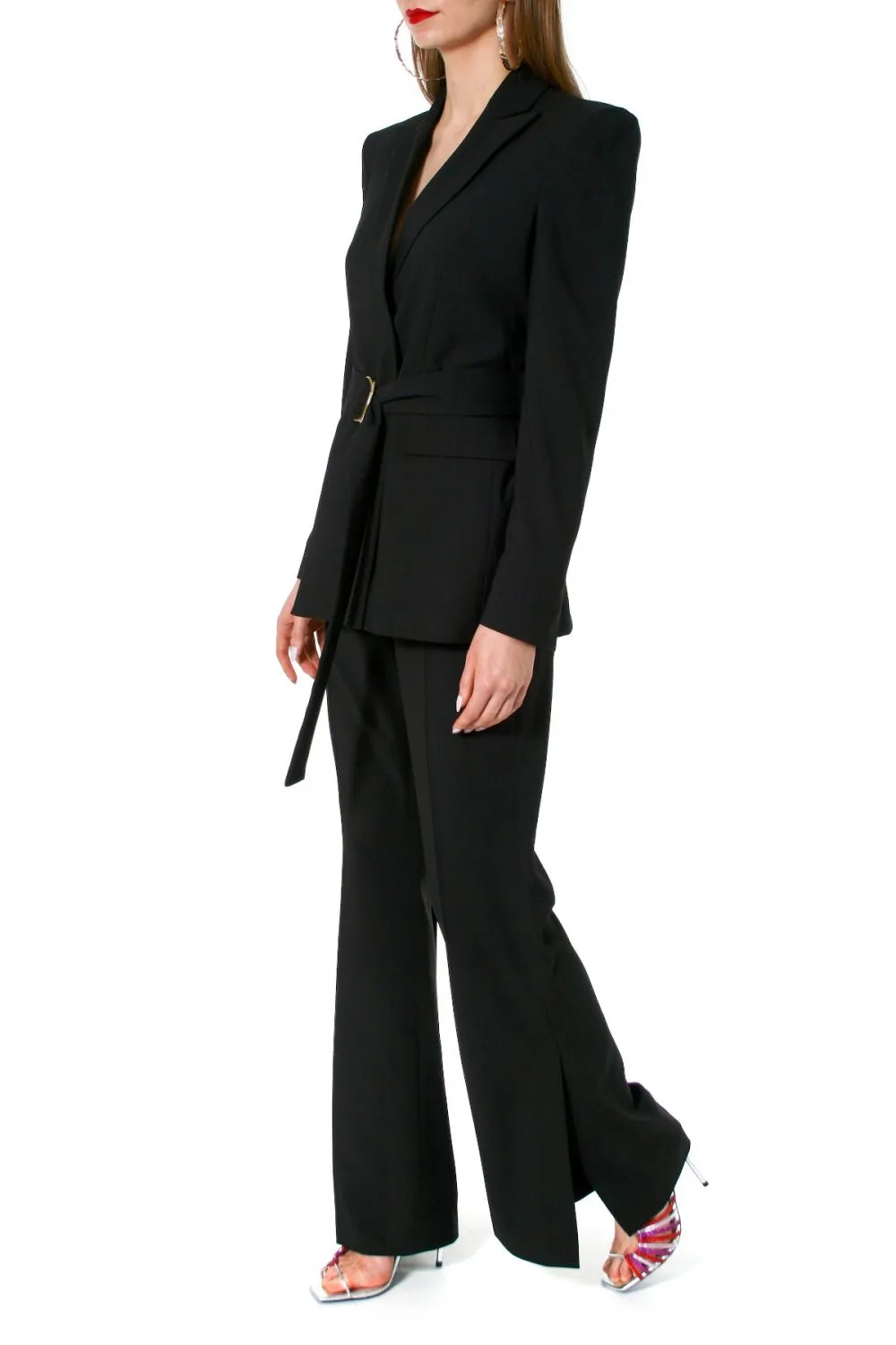 HIGH-WAISTED PANTS "CAMILLA" IN BLACK