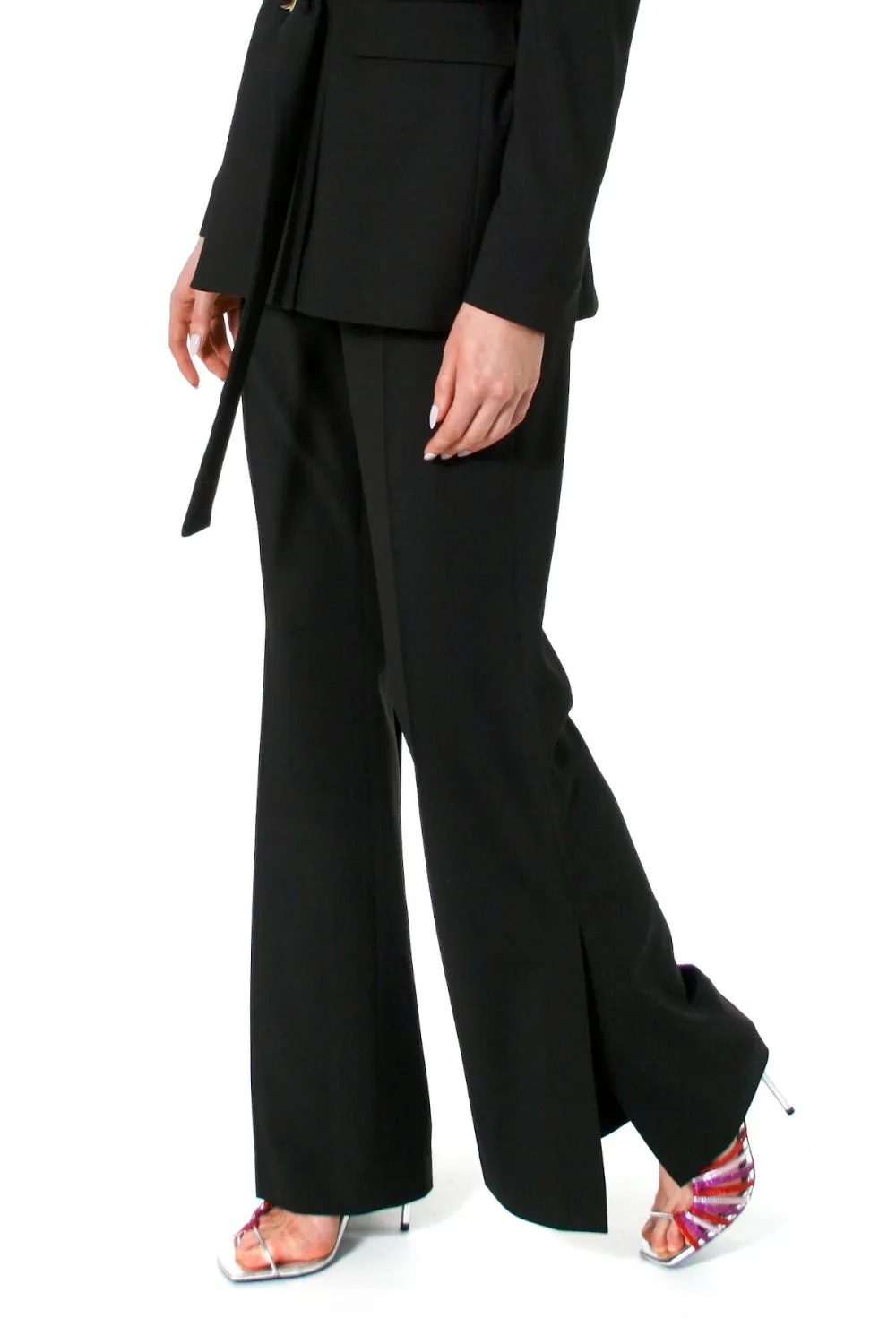 HIGH-WAISTED PANTS "CAMILLA" IN BLACK