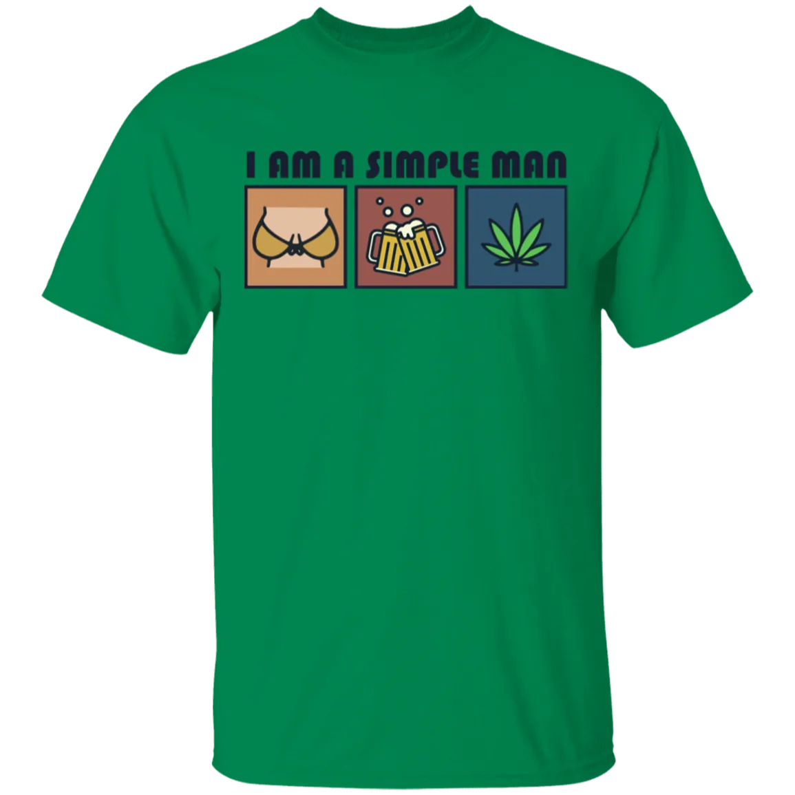 I Am Simple Man Weed T-SHIRT