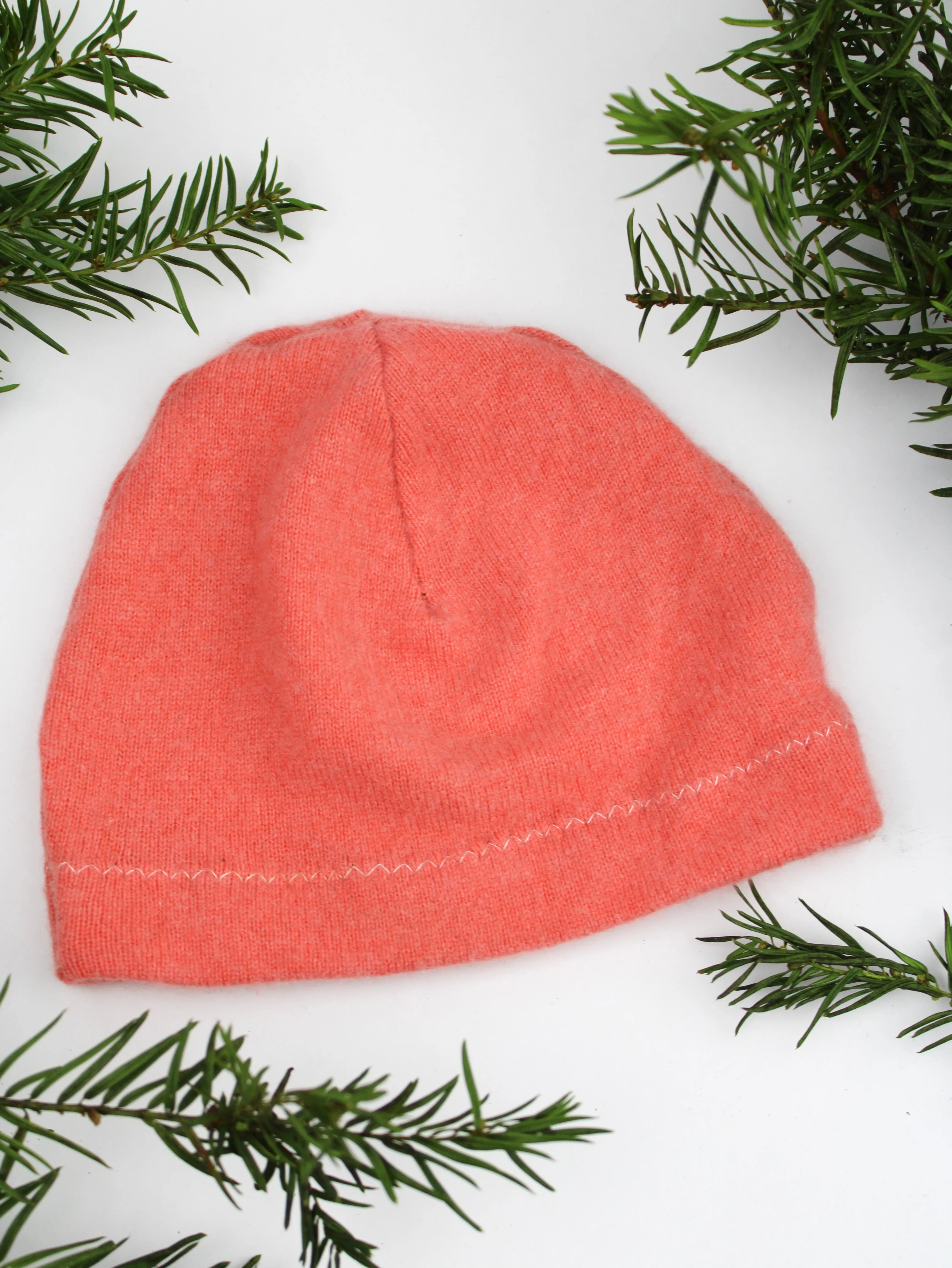 Irregular Cashmere Hat - Baby Tangerine Fawn