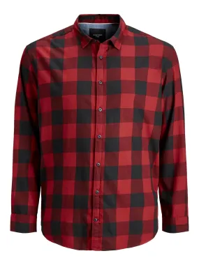Jack & Jones Gingham Twill Red Shirt Red