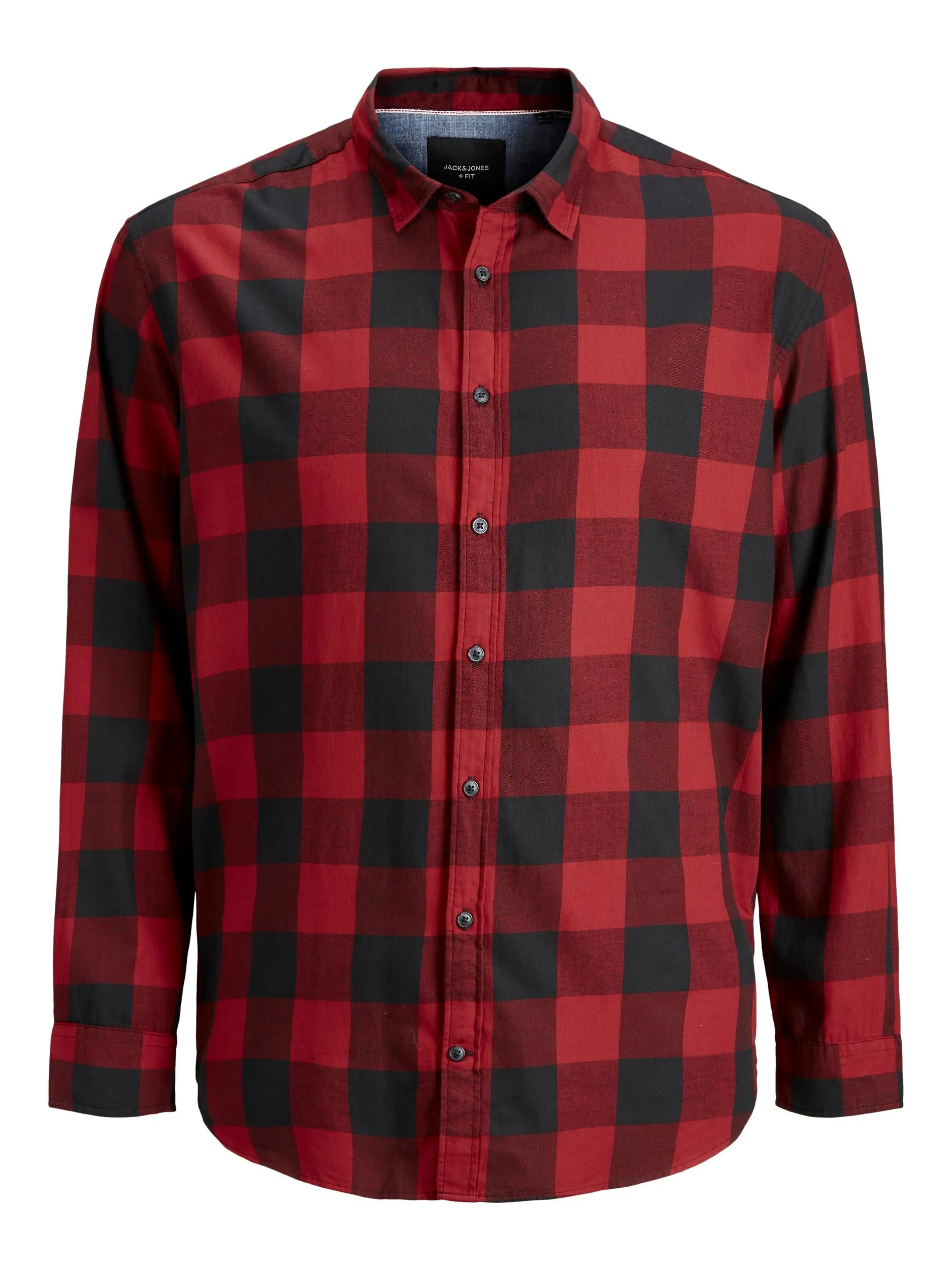 Jack & Jones Gingham Twill Red Shirt Red