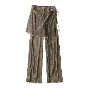 Lame roll pants