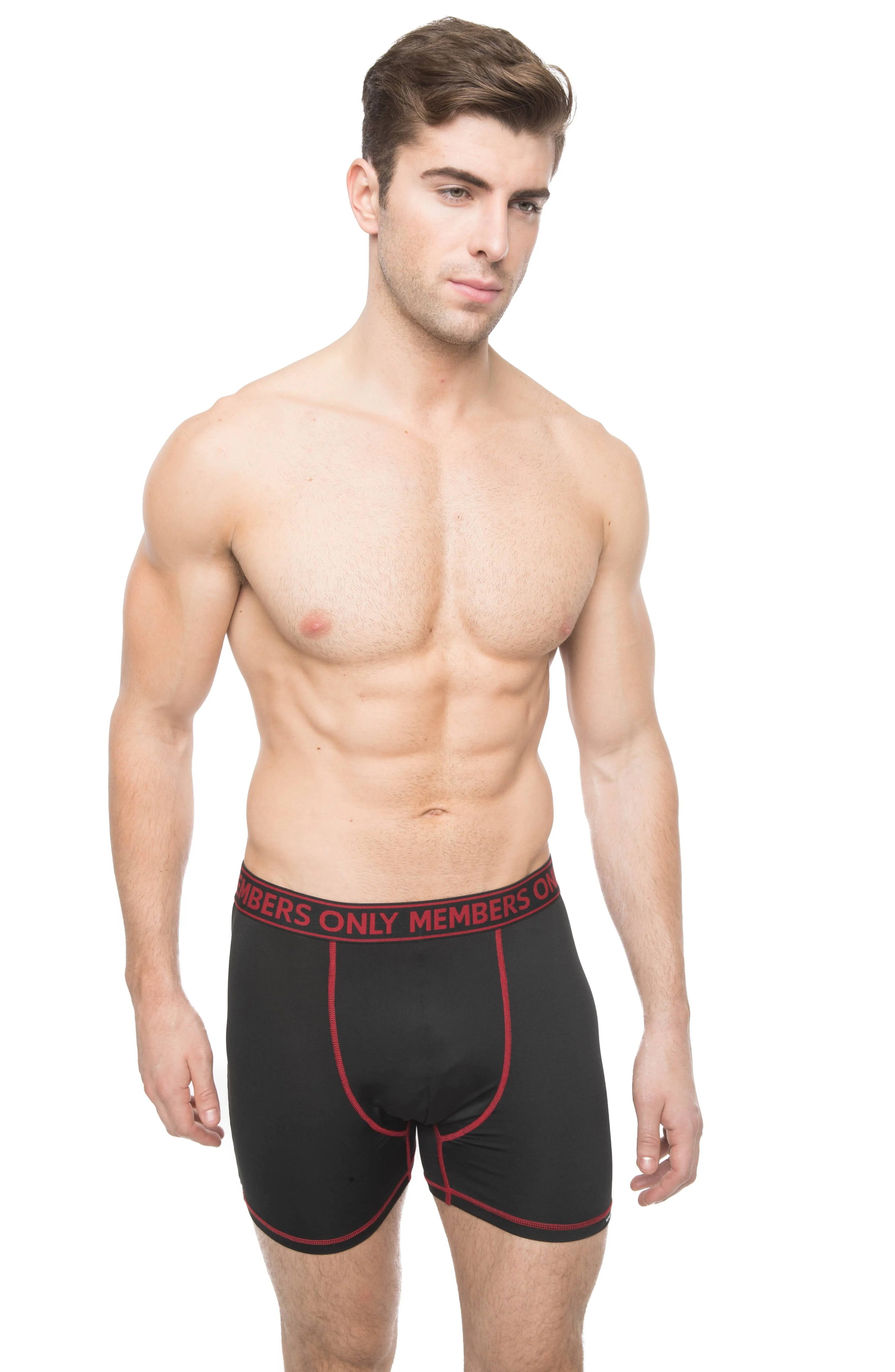 Men's 3PK Athletic Boxer Brief Contrast Elastic - FINAL SALE