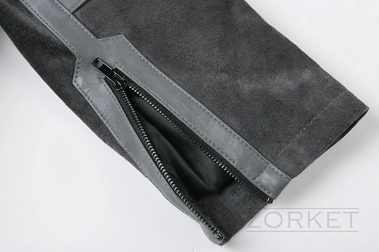 Men's Short Jacket With Turn-Down Collar