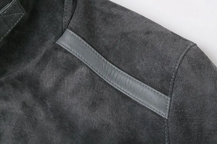Men's Short Jacket With Turn-Down Collar