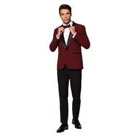 Men's slim fit suit OppoSuits, burgundy