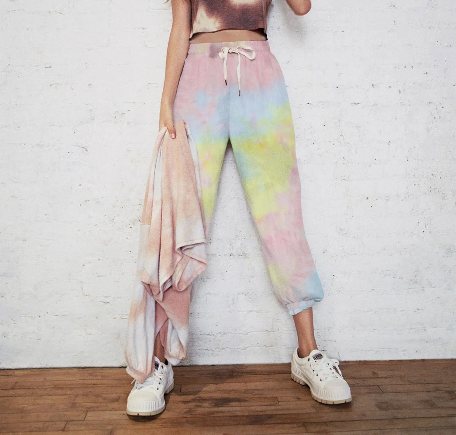 New Women's Tie-dye Casual Sweatshirt Sports Trousers