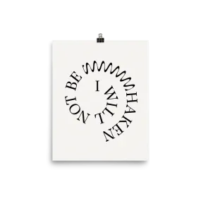 Not Be Shaken in Off-White (Print)
