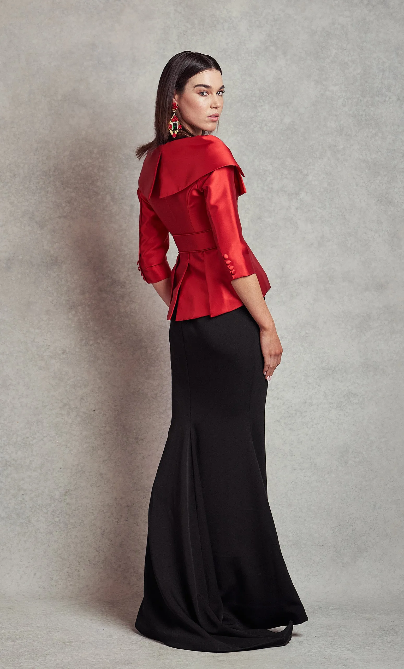 Penny Couture Jacket - Fire Red