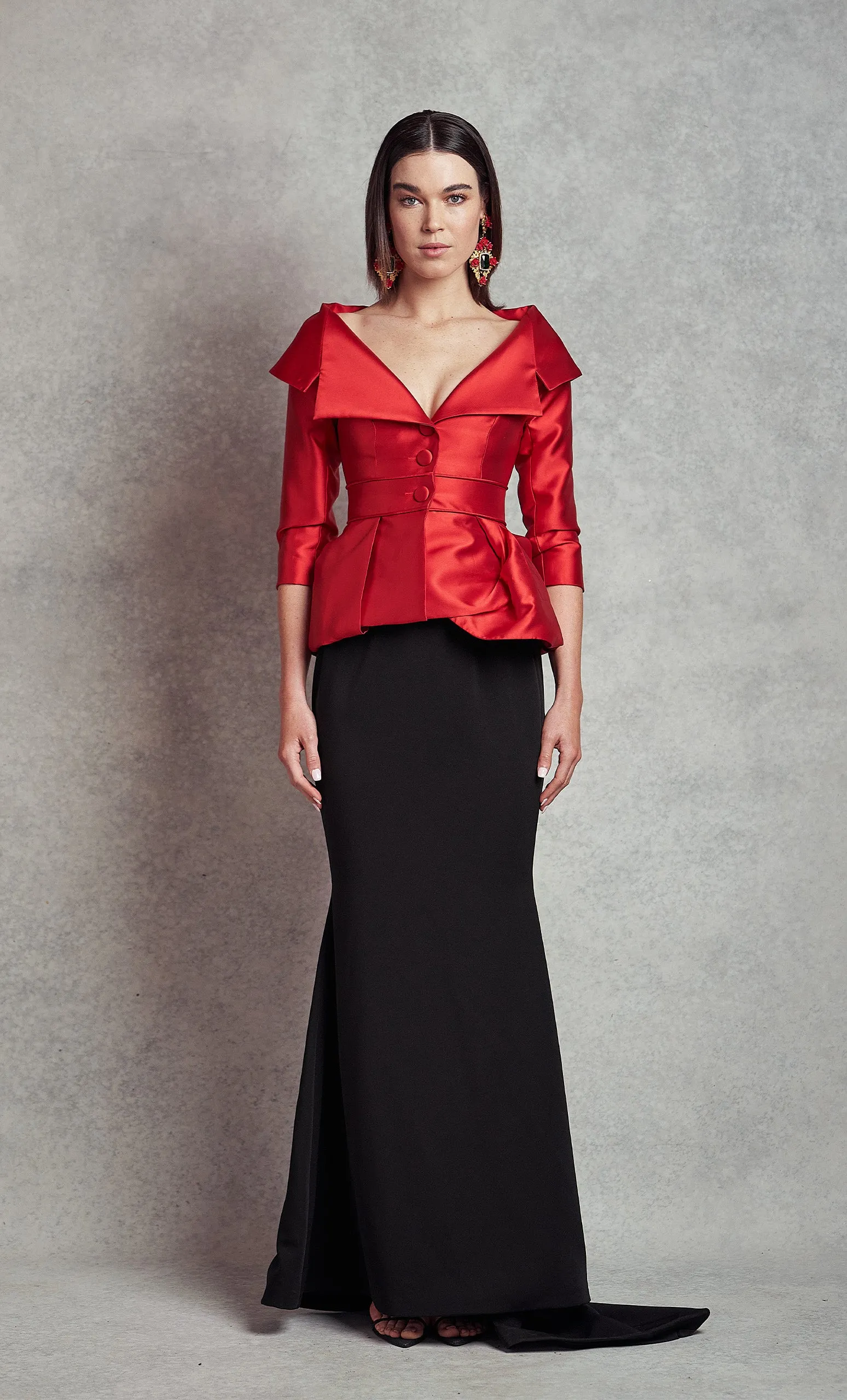 Penny Couture Jacket - Fire Red