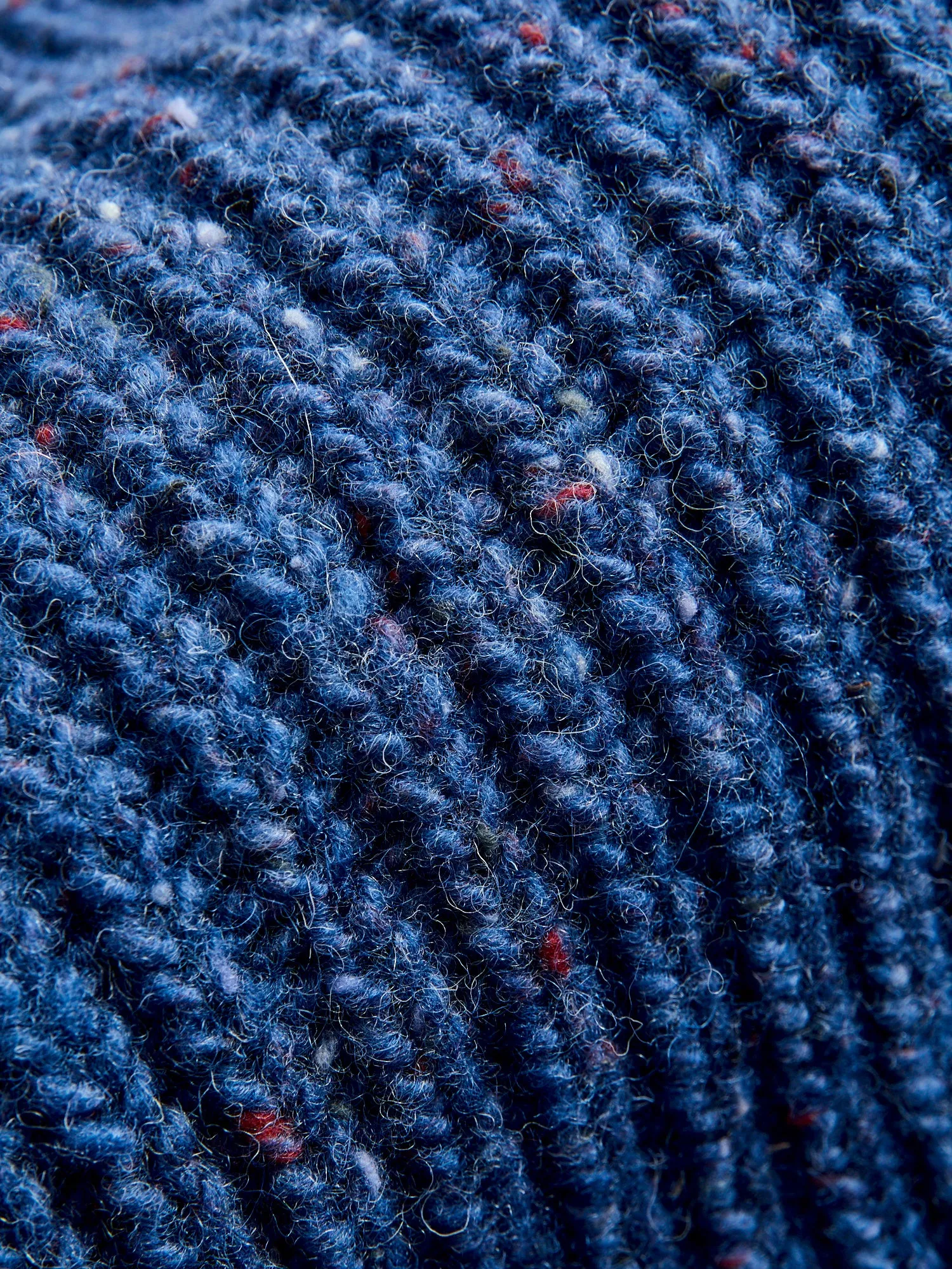 "Taste Of The Future" Wool Knit Sweater in Blue Fantasy