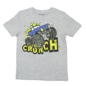 REDTAG Boy's Mid-Grey T-Shirts